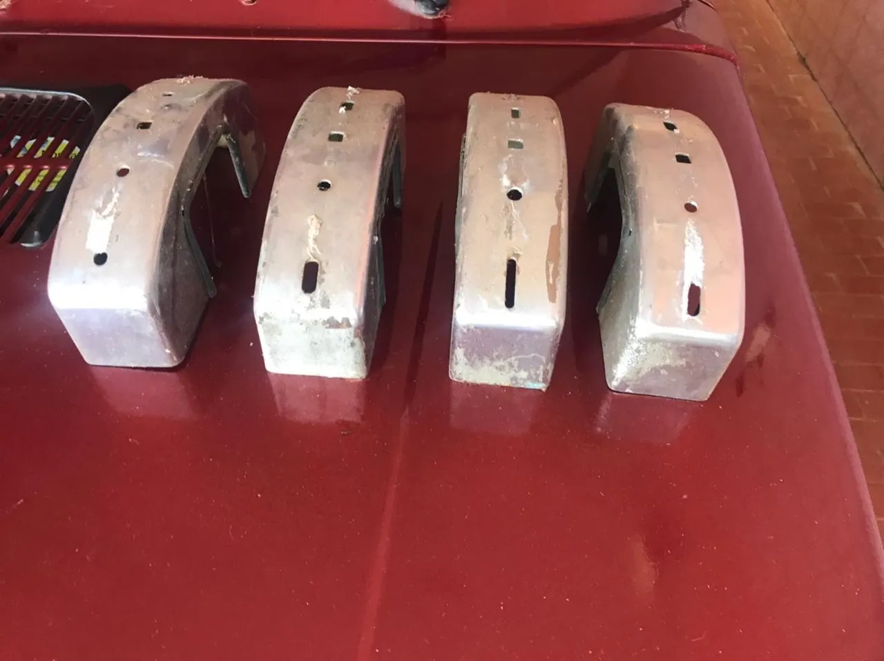 Jogo batentes (picareta )pára-choque no estado para fusca ótimo para restaurar?