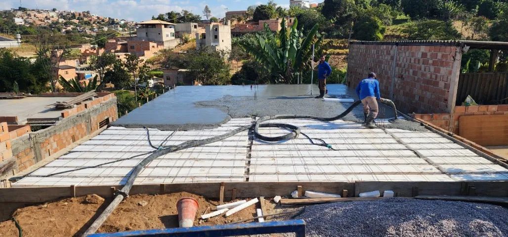 concreto usinado, piso polido e bombeamento em até 12x sem juros