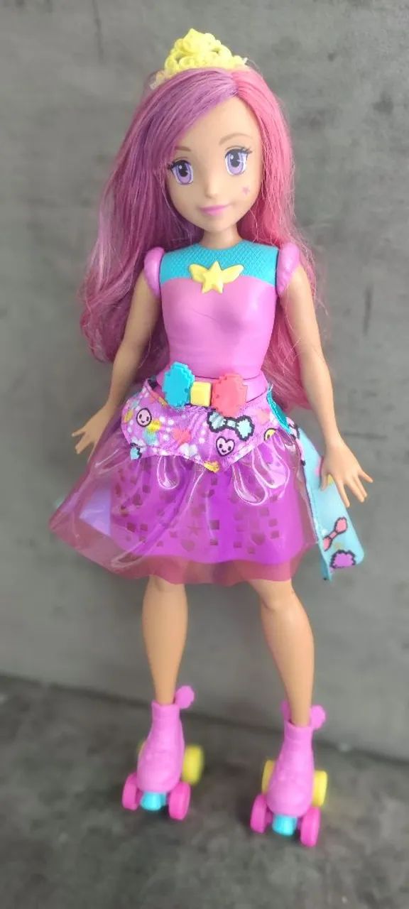 Boneca Barbie Amiga princesa vídeo games! Game Hero 2016 - Foto 3