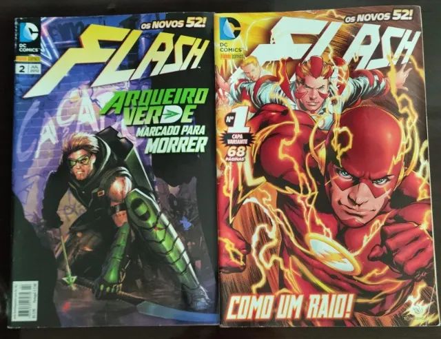 HQ Flash (DC Comics) - Novos 52 N° 1 e Nº 2 (Panini Comics 2012)
