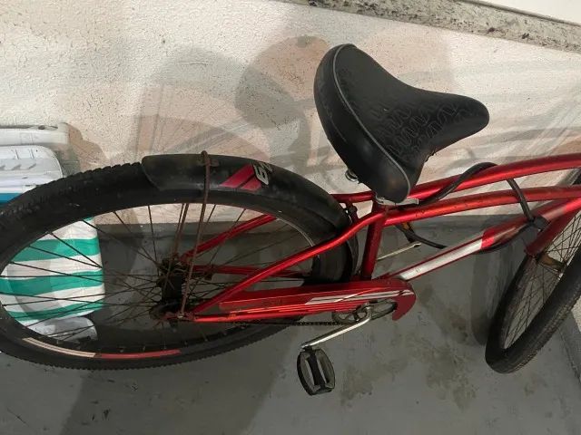 ? Bicicleta Cruiser Retrô Vermelha - Aro 29 | Freio no Pedal - Foto 4