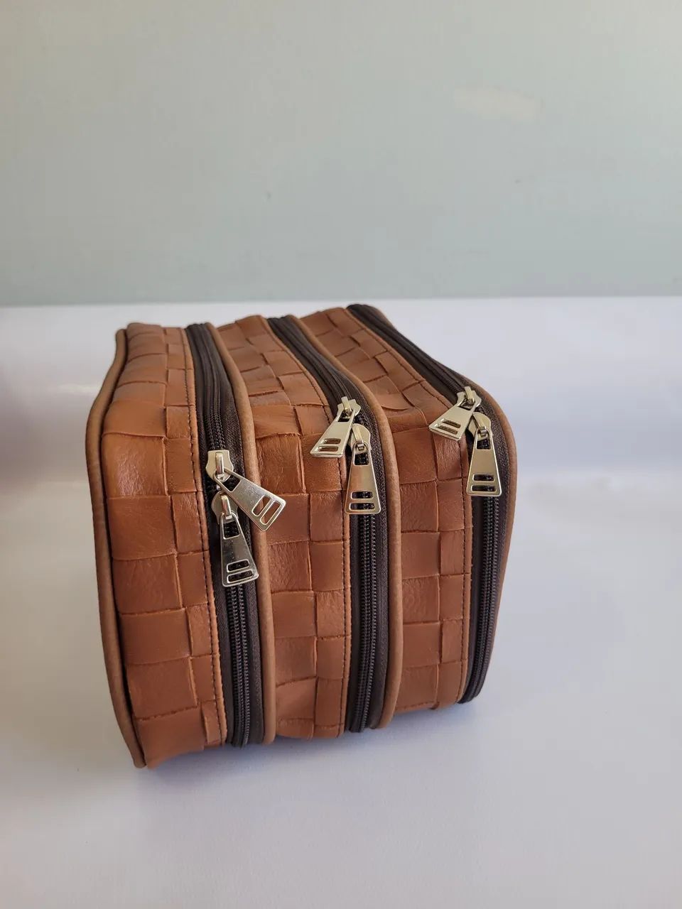 Kit de Necessaire de Viagem em Couro Personalizado - Foto 3