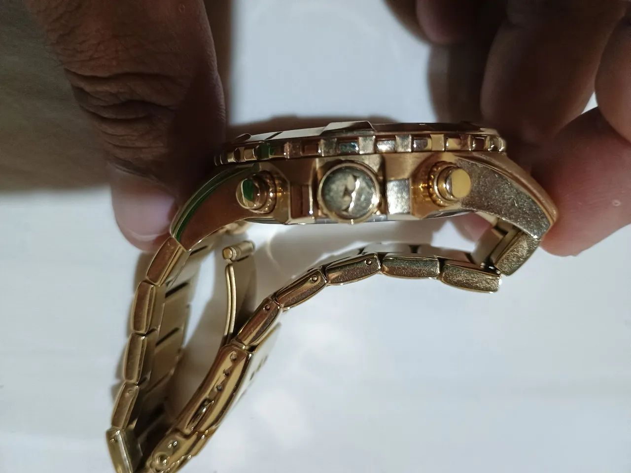 Relógio Masculino Dourado technos  - Foto 4