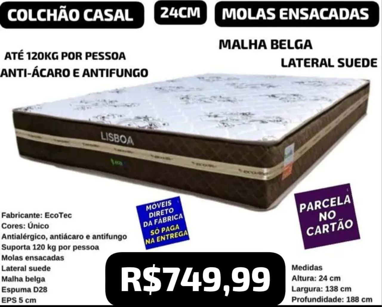 COLCHÕES SOLTEIRO E CASAL DIRETO DA FÁBRICA  - Foto 5