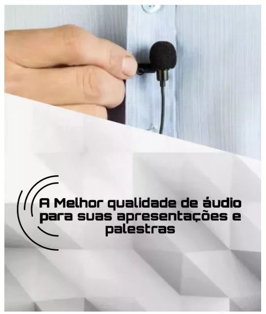 Microfone de Lapela para Celular Hmaston KM-002 com Plug P2 3.5mm e Cabo 1,7m - Foto 4