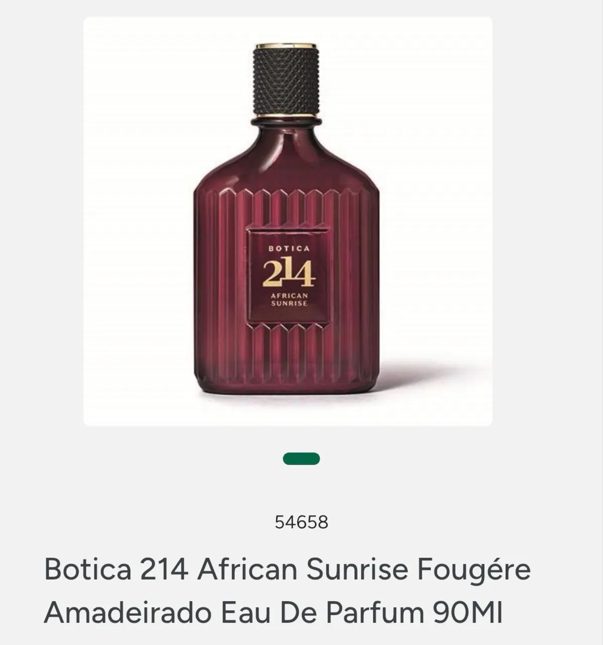 Perfume 214 Áfrican Sunrise