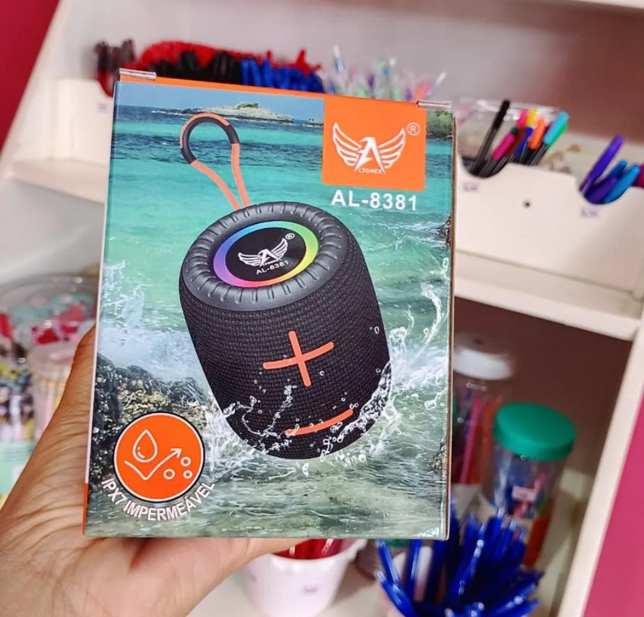 Caixa de Som Bluetooth AL-8381 - À Prova D'água!