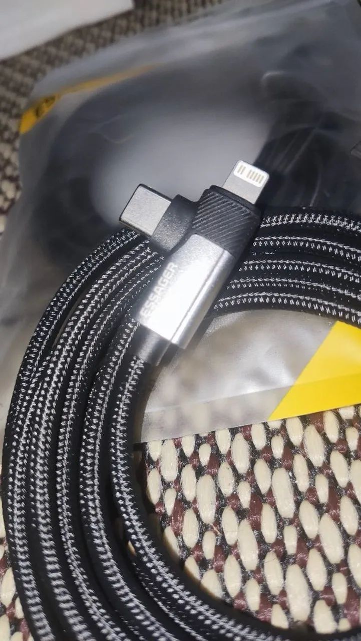 Cabo Essager 2 em 1 Tipo C + Lightning 65W PD 2M - NEXT IMPORTADOS - Foto 3