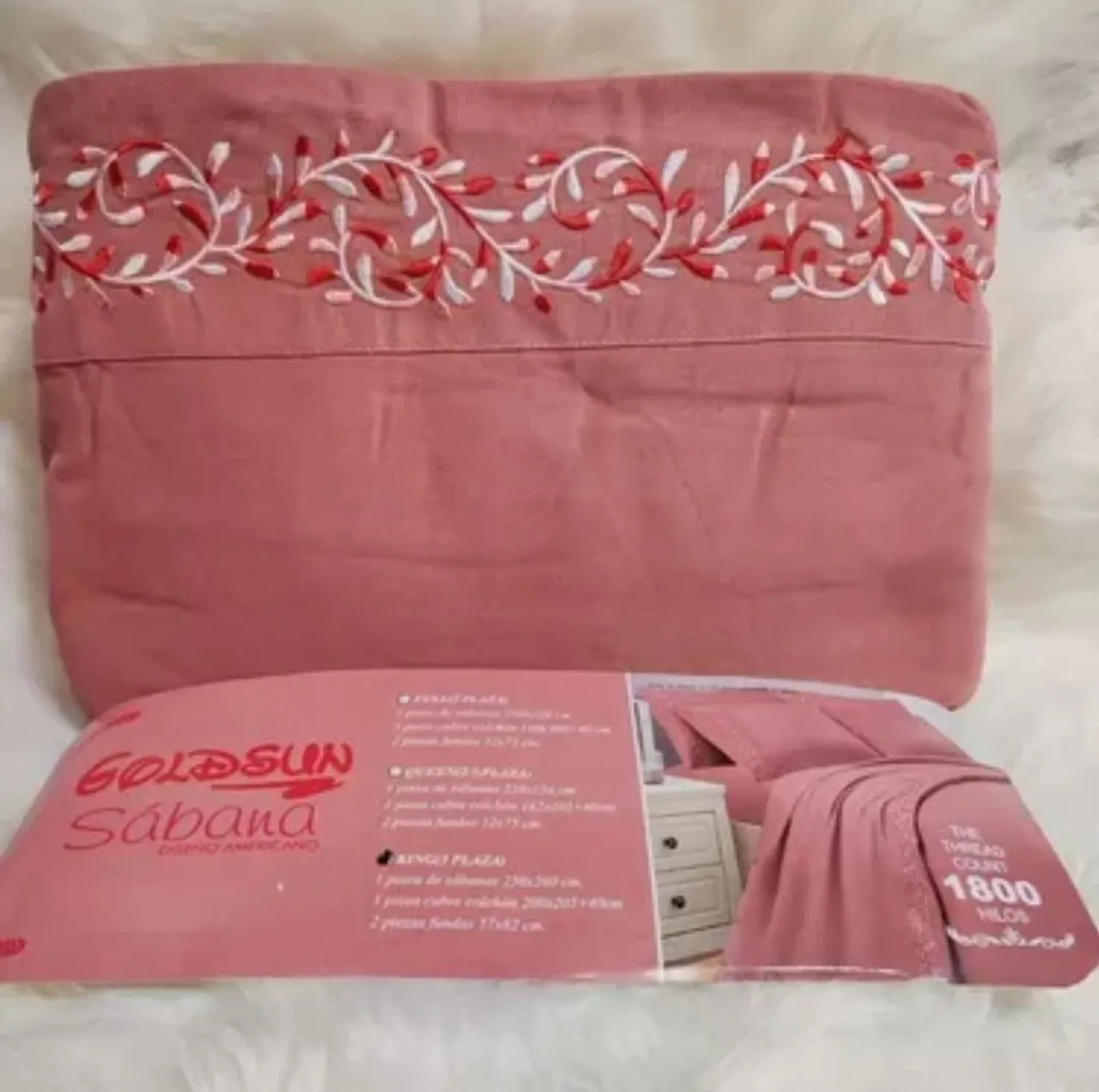 Jogo de Cama King Rosa