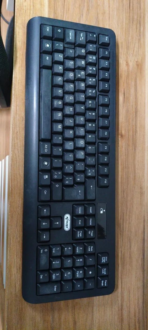 Kit Teclado e Mouse Sem Fio Knup USB - Prático e Compacto