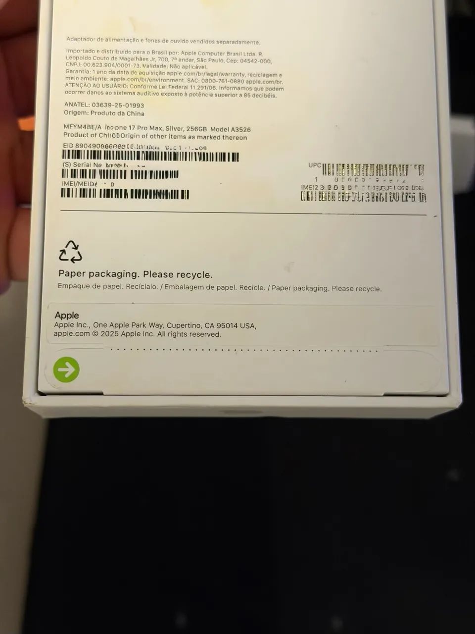 iPhone 17 pro Max 256 branco  - Foto 4