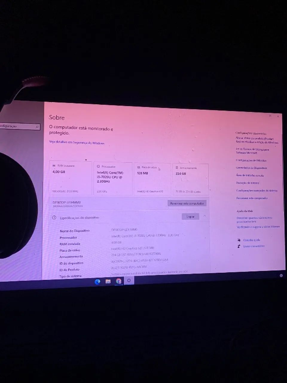 Notebook i3 4GB RAM Ssd 224 + HD Externo 500Gb - Foto 5