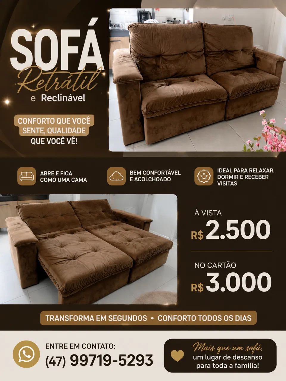 Sofá Retrátil  - Foto 2