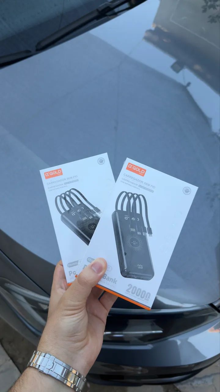 Power Bank 20000mah Sem Fio Multi Conector Alta Capacidade