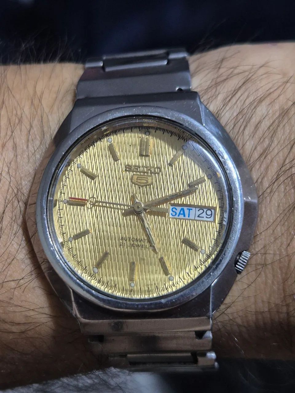 Relógio SEIKO 5 AUTOMÁTICO  7S26 -02F0   -  FUNCIONANDO