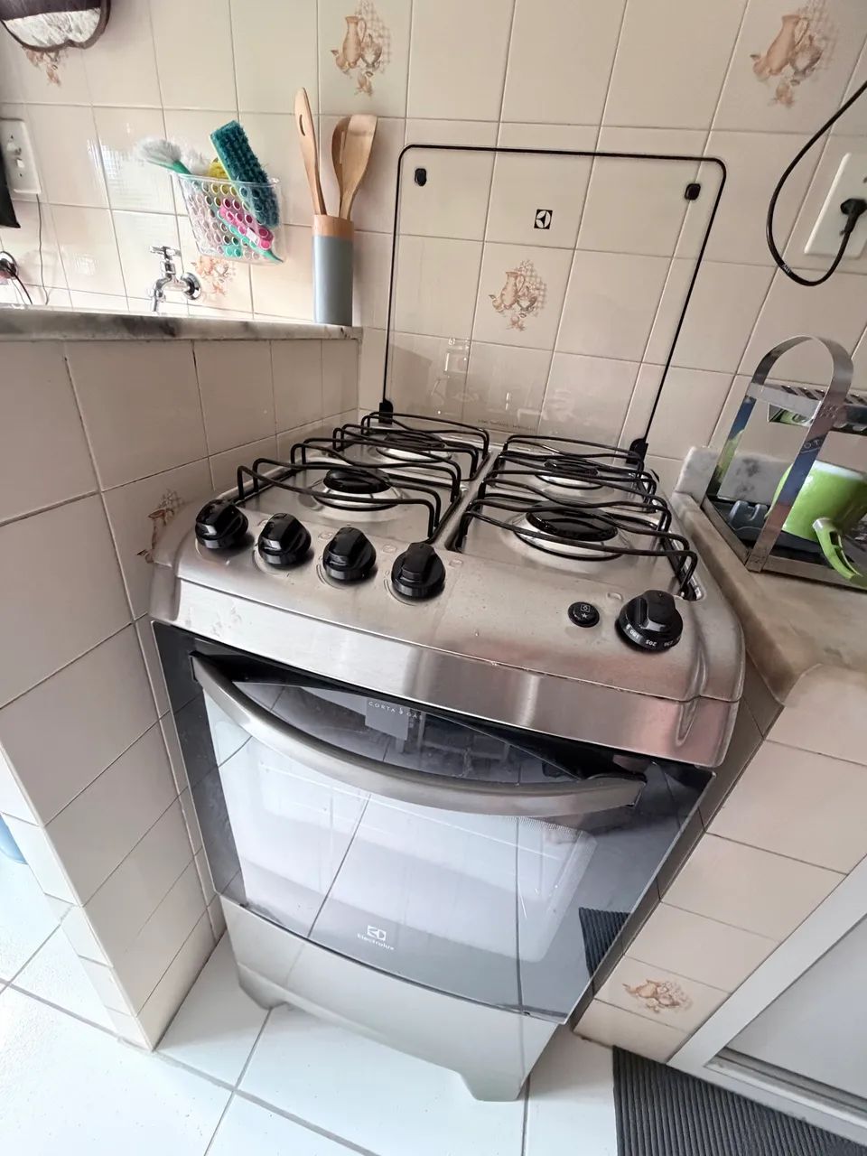 Fogão Electrolux Inox 4 Bocas - Conservado e Funcionando Perfeitamente