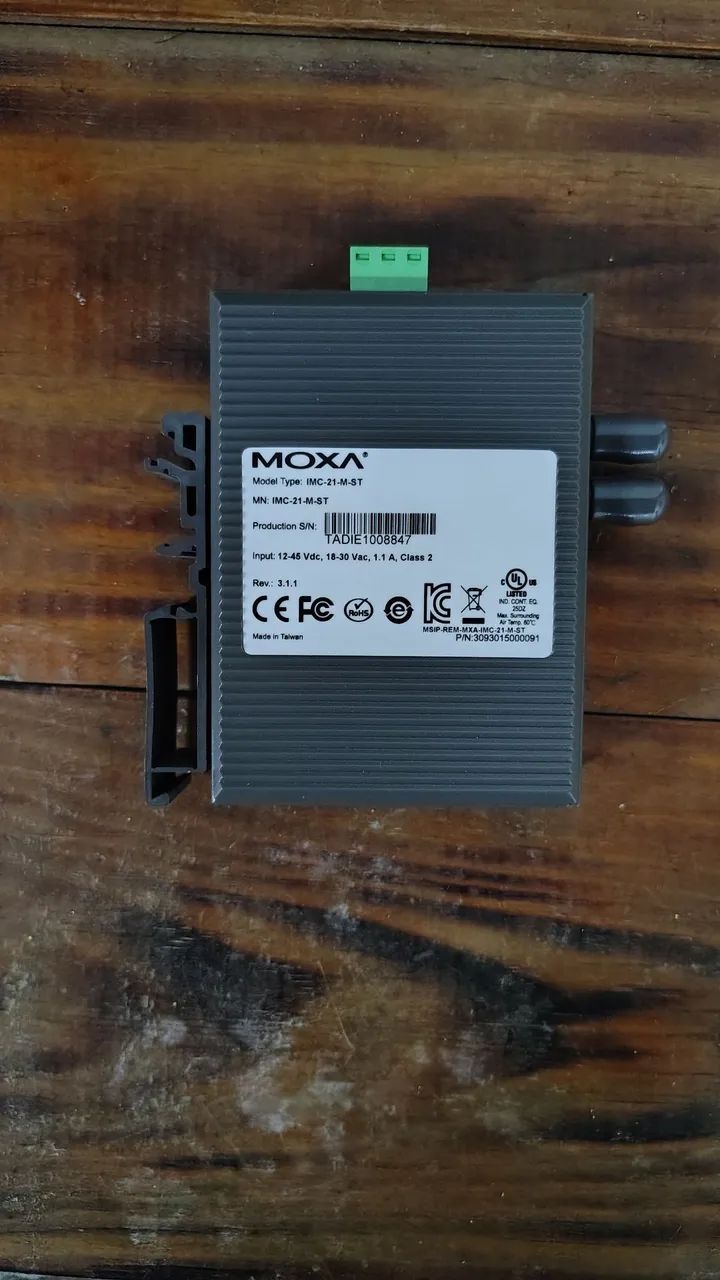 Conversor de Mídia Industrial Moxa IMC-21-M-ST | Fibra Multi-Modo (Novo/Na Caixa) - Foto 2