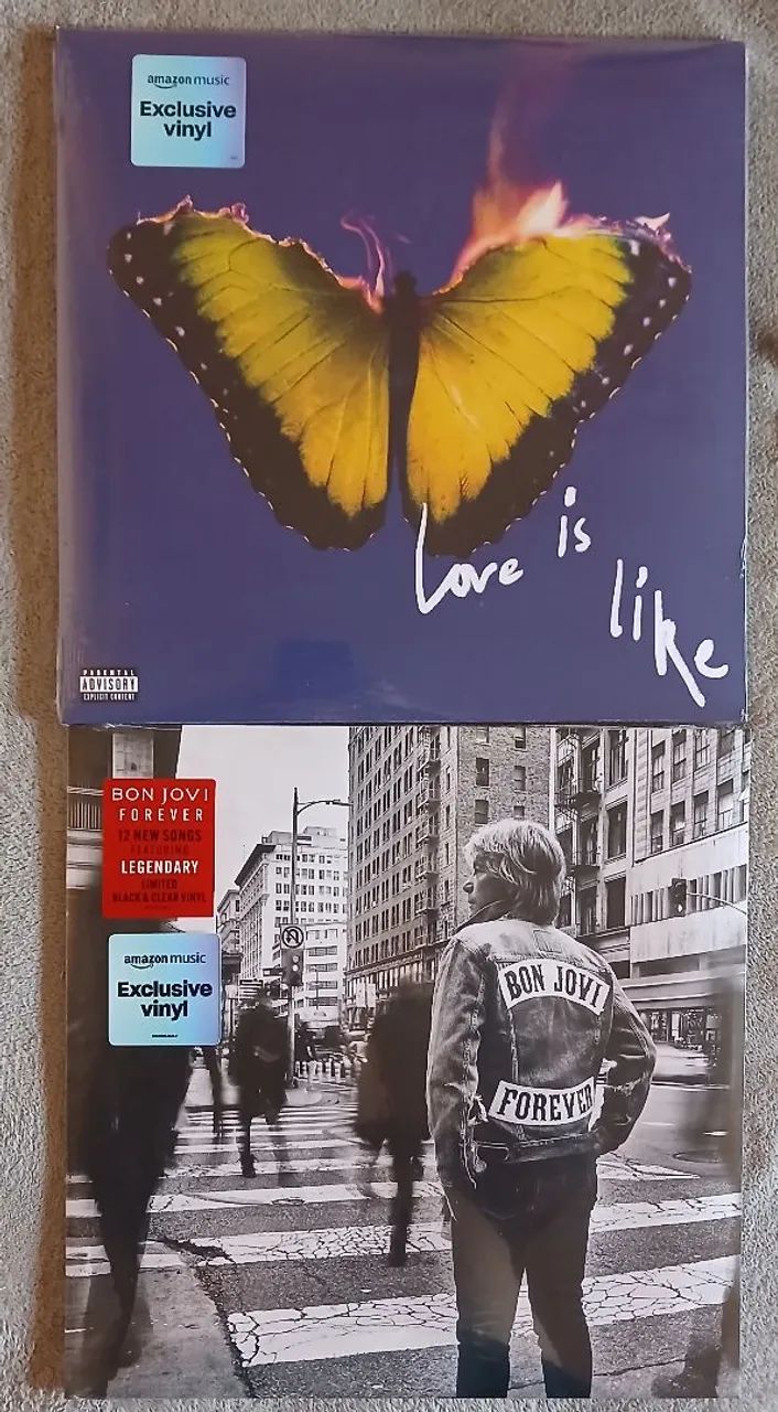 Dois lps vinil Bon Jovi e Marron 5 - Frete grátis 