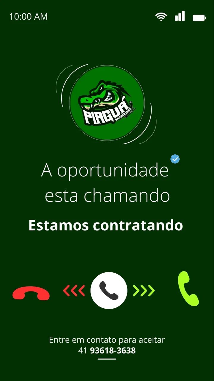 VAGA PARA BARBEIRO