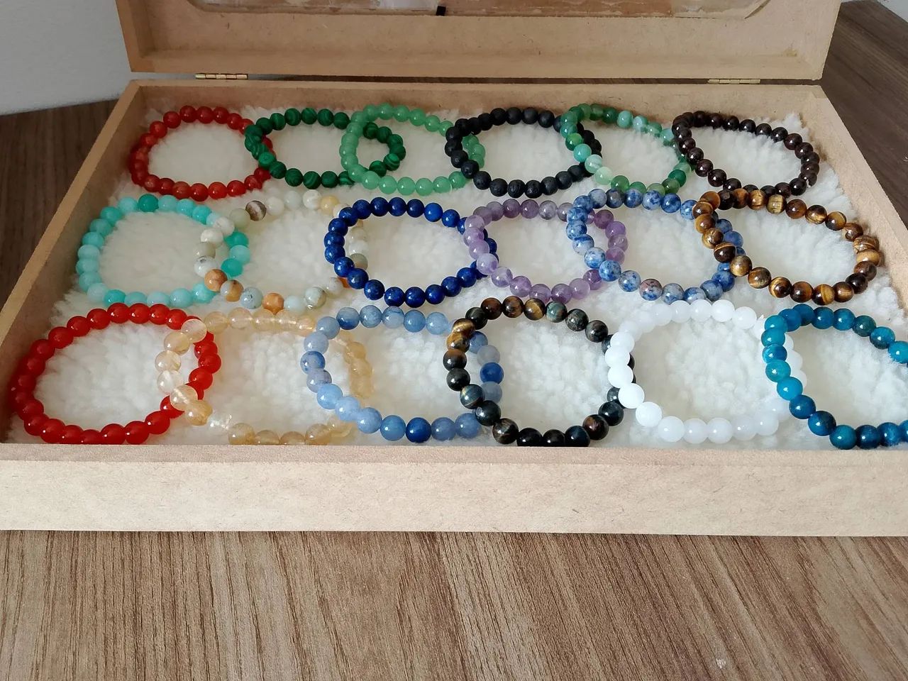 Kit pulseiras de pedras naturais  - Foto 4
