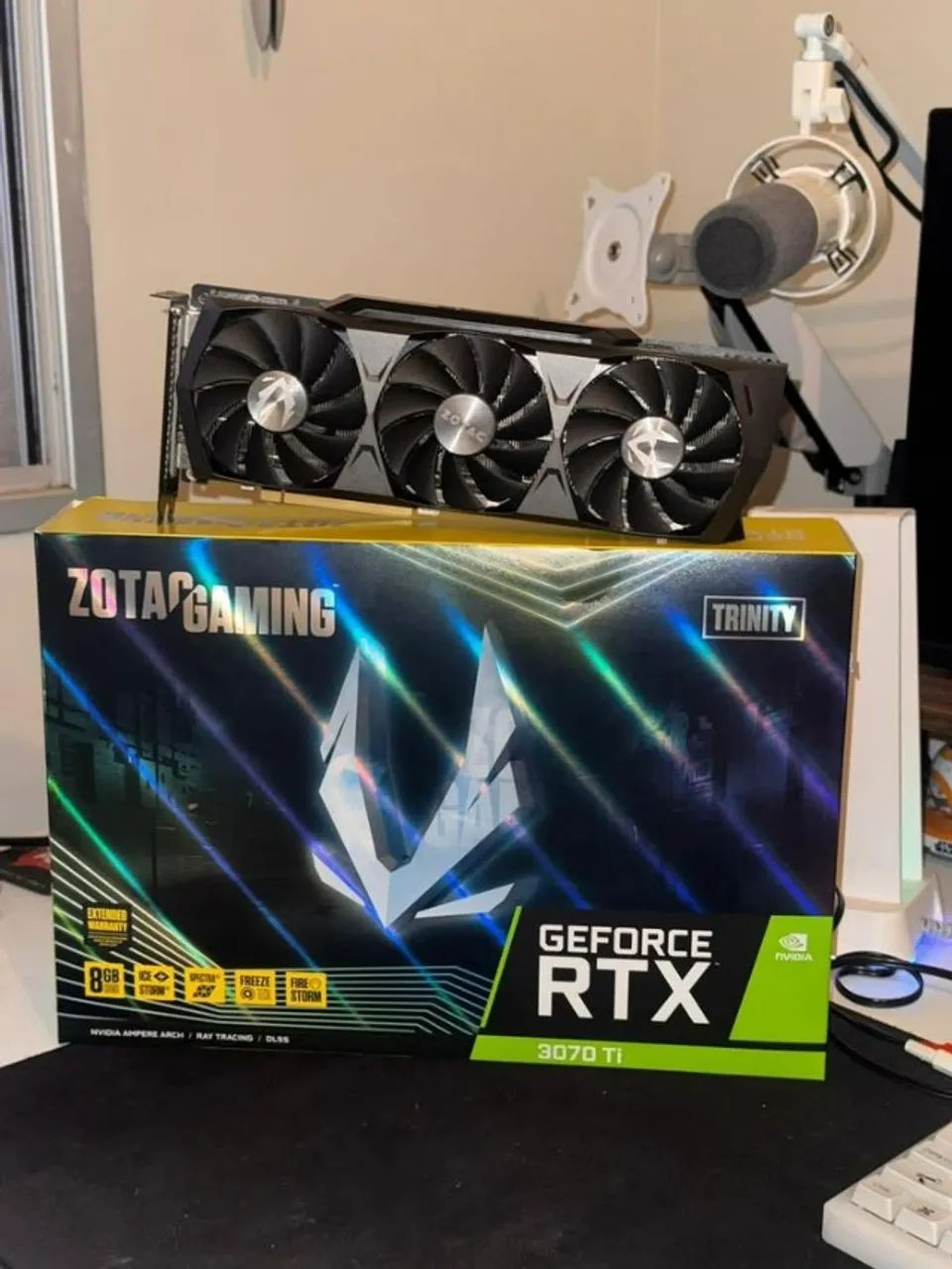 Placa de Video Rtx 3070ti 8gb Ztotac Trinity