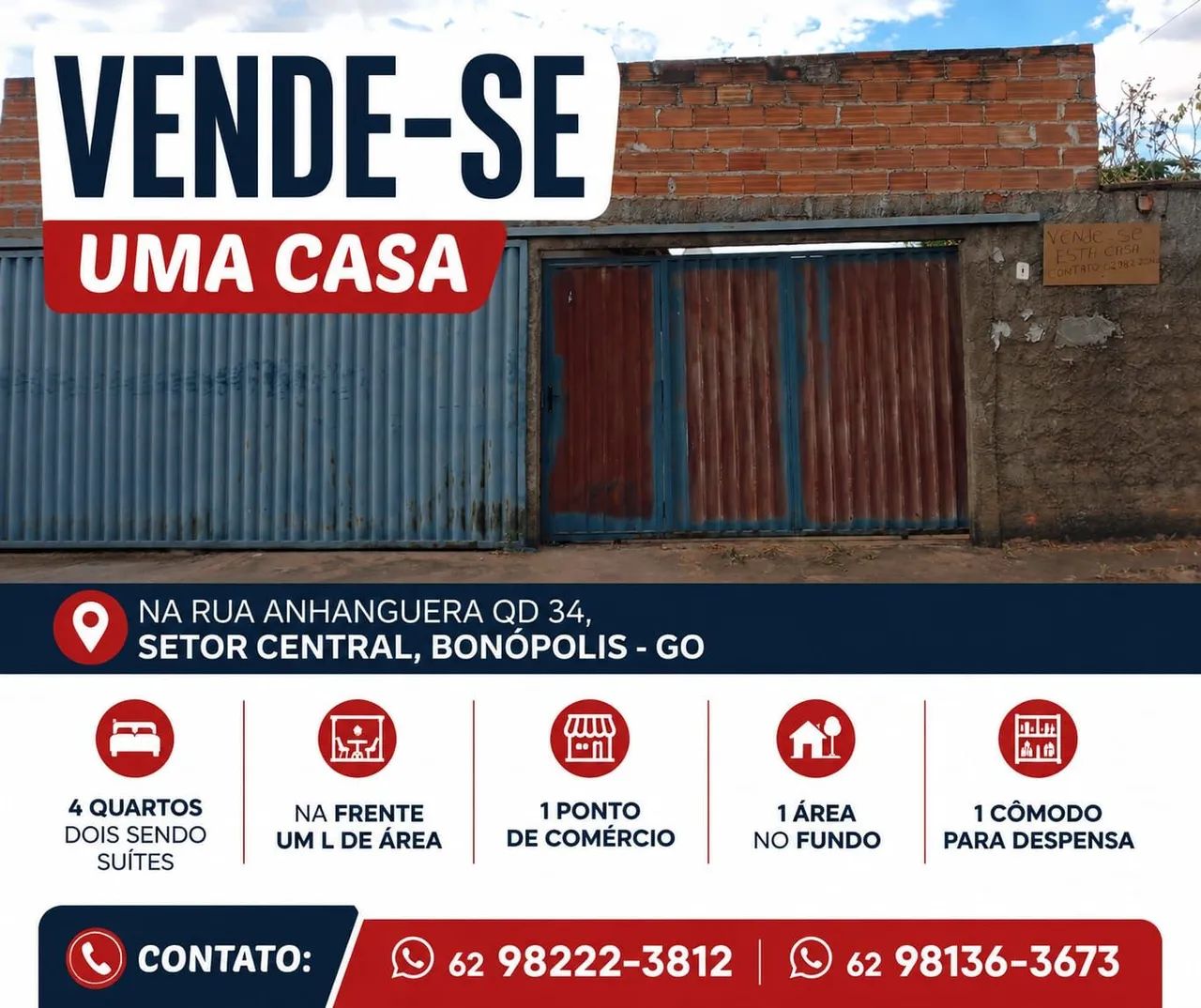 Vende -se uma casa