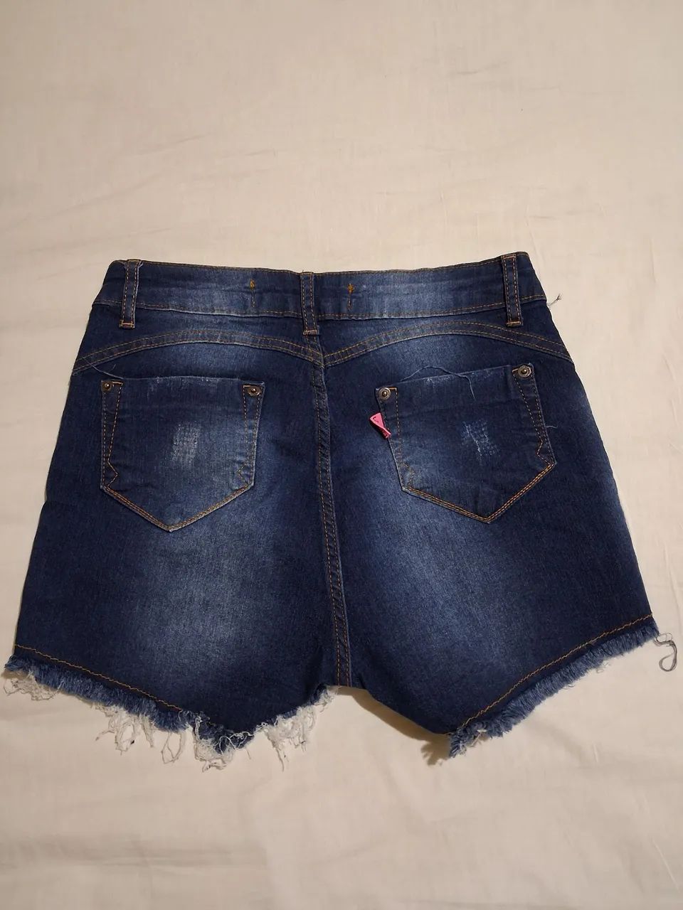 Shorts jeans com stretch marca larah  - Foto 3