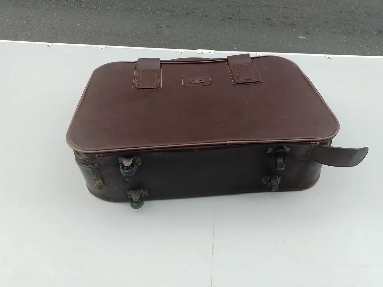 Mala antiga de couro  - Foto 2