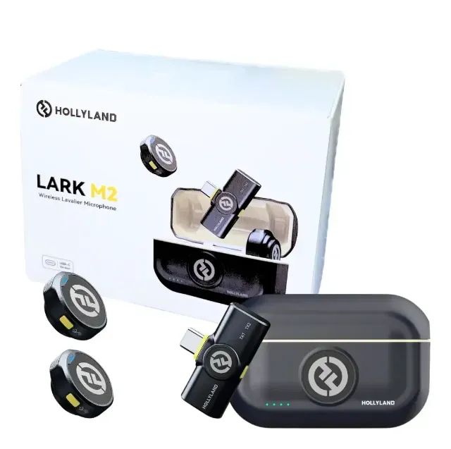 Hollyland Lark M2 Microfone Lapela Sem Fio, Compatível com Android, IPhone 15 - Foto 2