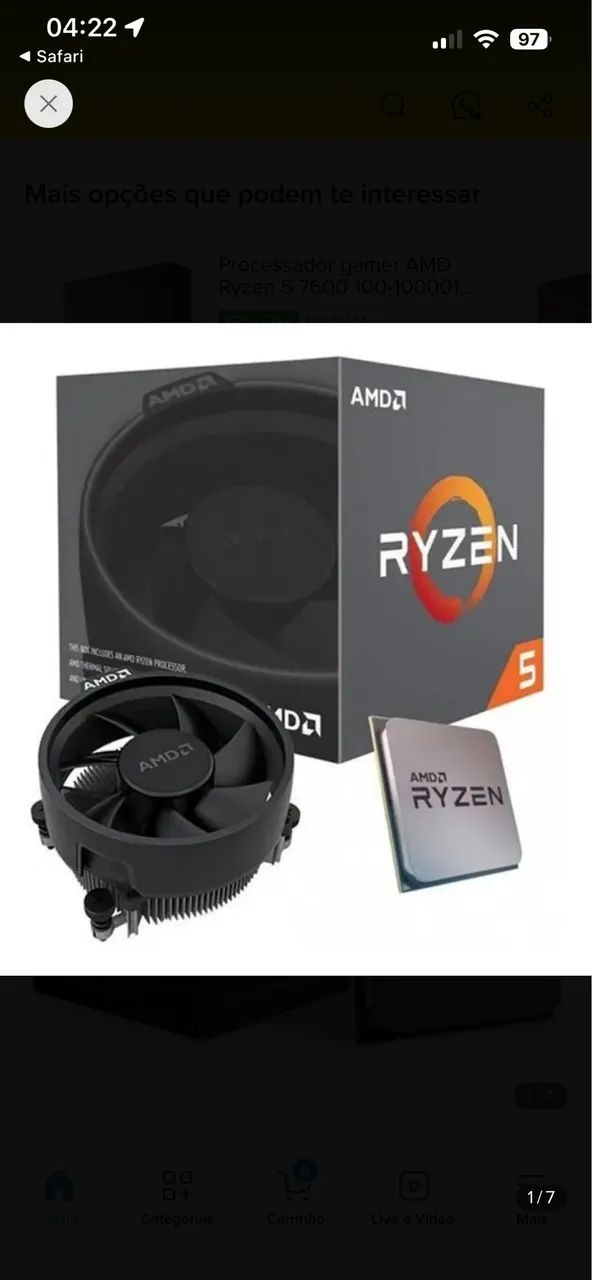 Processador AMD Ryzen 5 5600G  - Foto 5