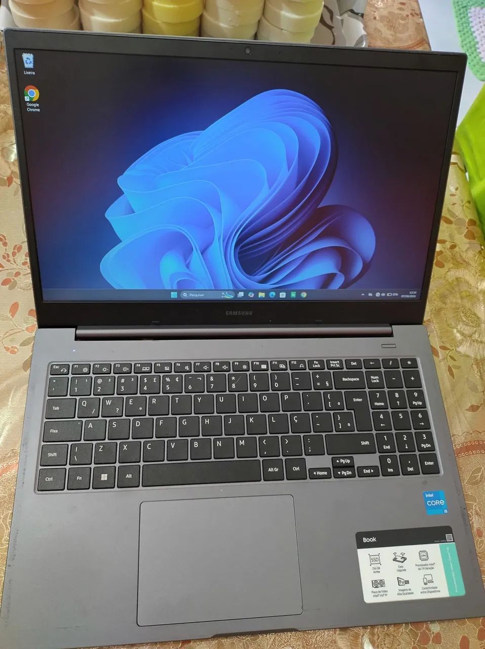 Notebook Samsung core i5 11 Ger nvme 120 conservado 