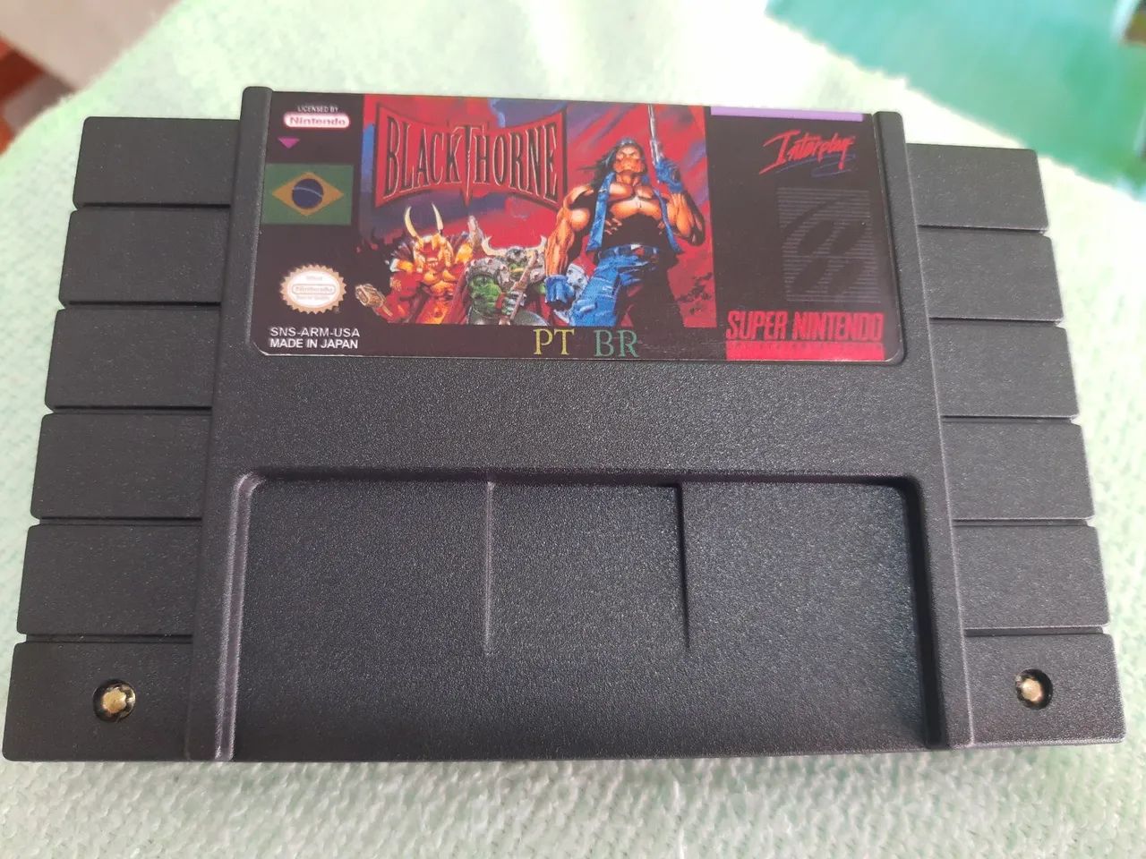 BLACK THORNE SUPER NINTENDO PCB ORIGINAL DA NINTENDO 