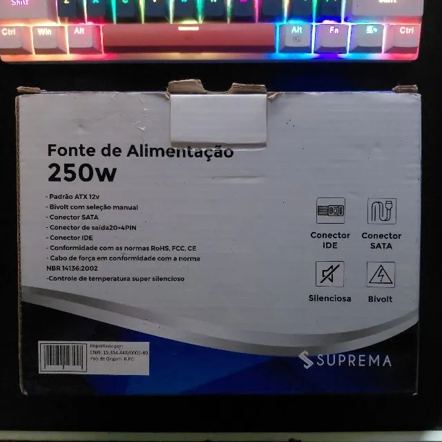 Fonte ATX suprema 250w - Foto 2