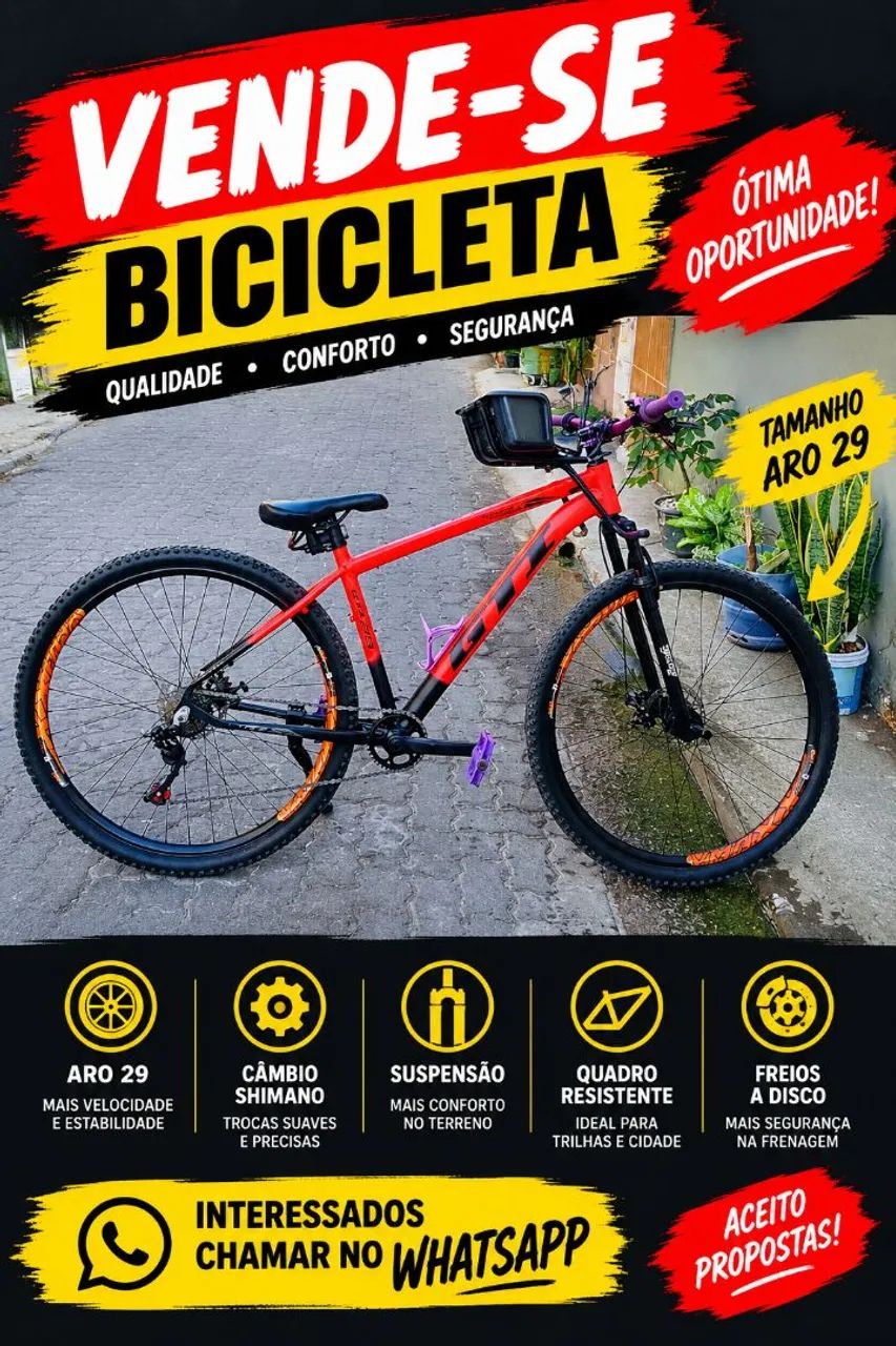 Vende-se bicicleta aro 29 completa  - Foto 3