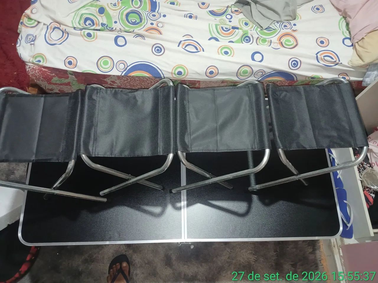 Mesa de alumínio dobrável Vende =Se - Foto 5