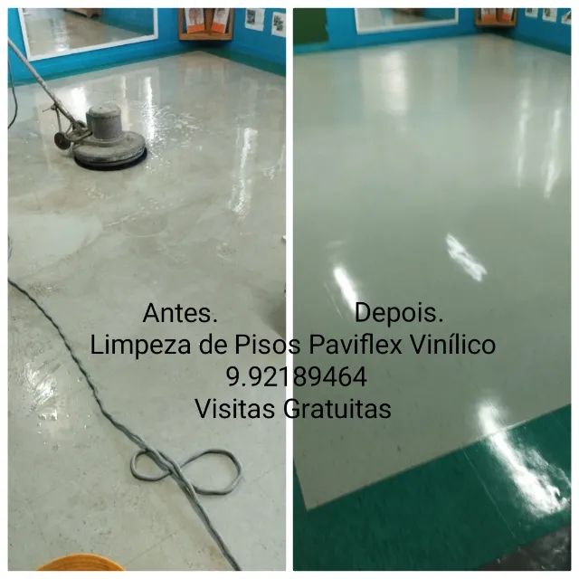 Limpeza de Pisos Vinílico e Paviflex 
