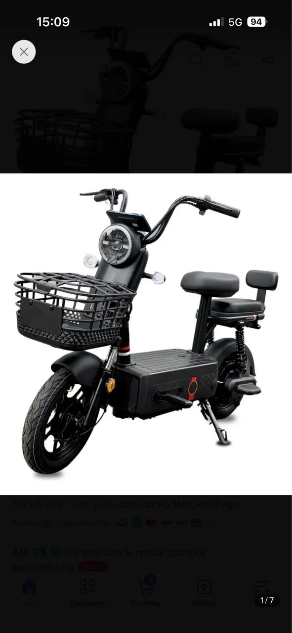 Bicicleta elétrica 