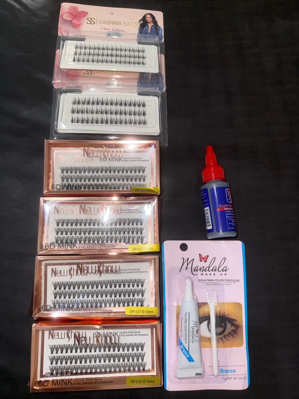 Kit extensão de cílios 