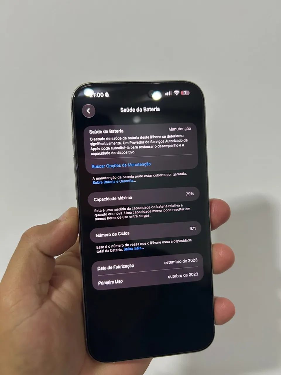 iPhone 15 pro Max 256 branco - Foto 2