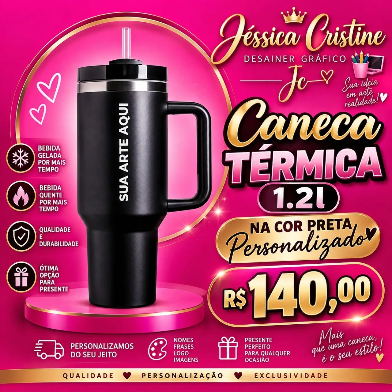 Jéssica Cristine desainer gráfico Jc 