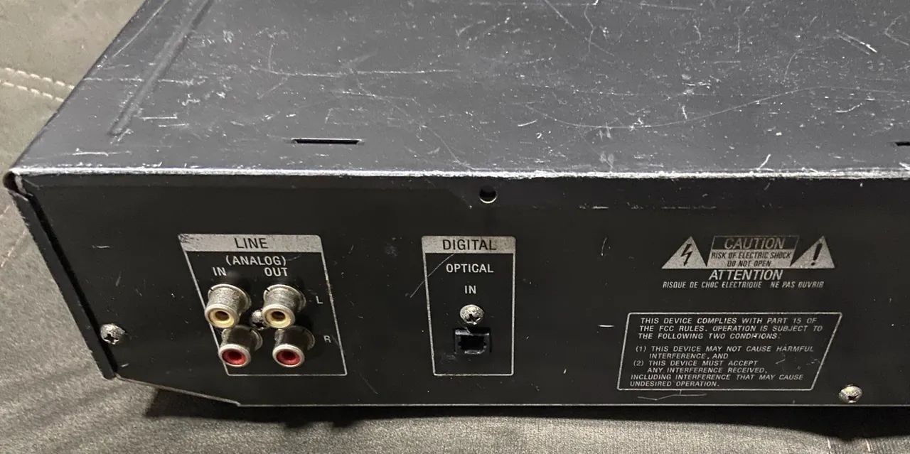 MD Sony Mini Disc MDS JE320 DEFEITO Engrenagem eject - Foto 4