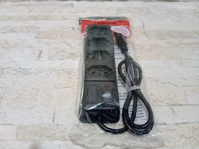 Filtro de linha Protetor Elétrico 4 tomadas 10A Bivolt - Foto 3