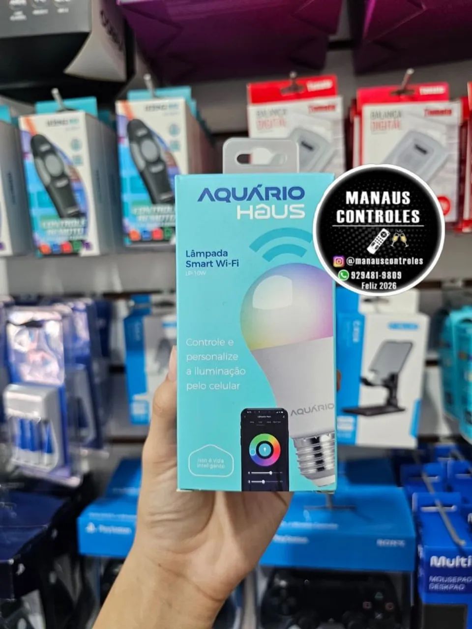 Lâmpada Smart colorida neon 