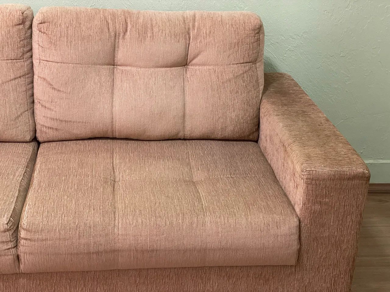 Sofá de chenille 2 e 3 lugares - Foto 3