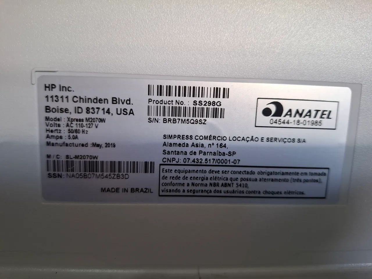 Impressora Multifuncional Laser Mono M2070FW Samsung - Foto 5