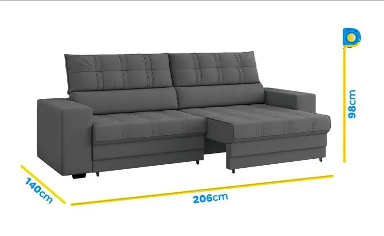 sofa 3 lugares seminovo  - Foto 3
