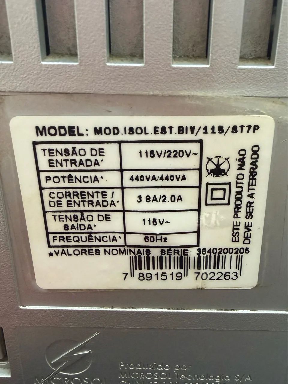 MÓDULO ISOLADOR ESTABILIZADO MICROSOL 400 VA - Foto 5