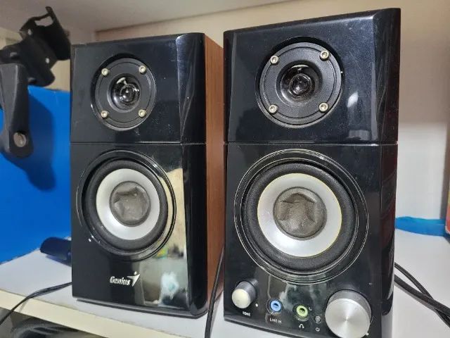 Caixas de Som de Mandeira - Conexão P2 - Foto 2