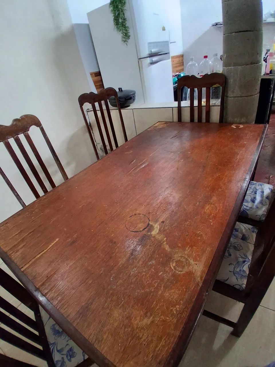 Mesa de madeira e aparador - Foto 4