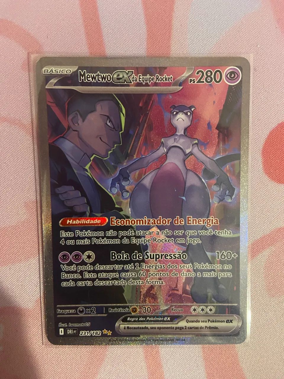Mewtwo EX da Equipe Rocket (231/182) NM - Foto 3